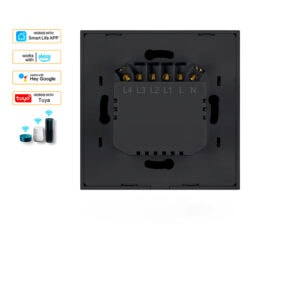 MebuLink 3 Gang Smart Touch Wall Switch - WiFi Light Control Features Sri Lanka