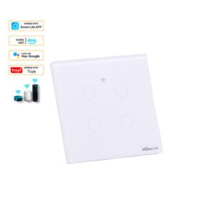 MebuLink  Smart switch WiFi 4-gang wall switch touch control