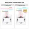 MebuLink  Smart switch WiFi 4-gang wall switch touch control