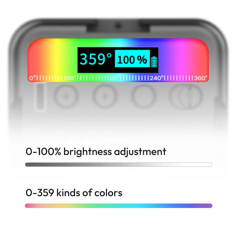 Rechargeable Mini RGB Light for Photography and Video.
