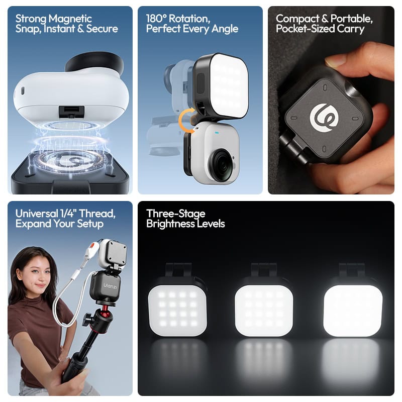 Ulanzi IN07 fill light lifestyle features product page