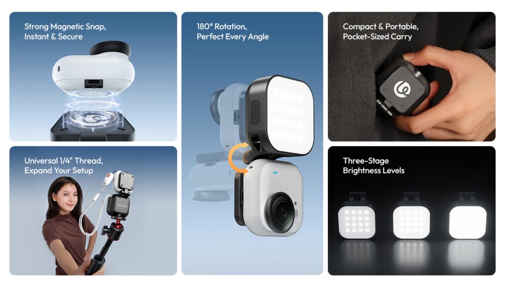 Ulanzi IN07 magnetic fill light features lifestyle 1400px