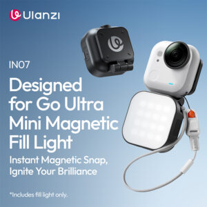 Ulanzi IN07 compact size pocket fill light front view