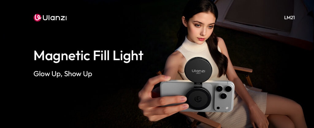 Ulanzi LM21 compact magnetic fill light with touch dial control