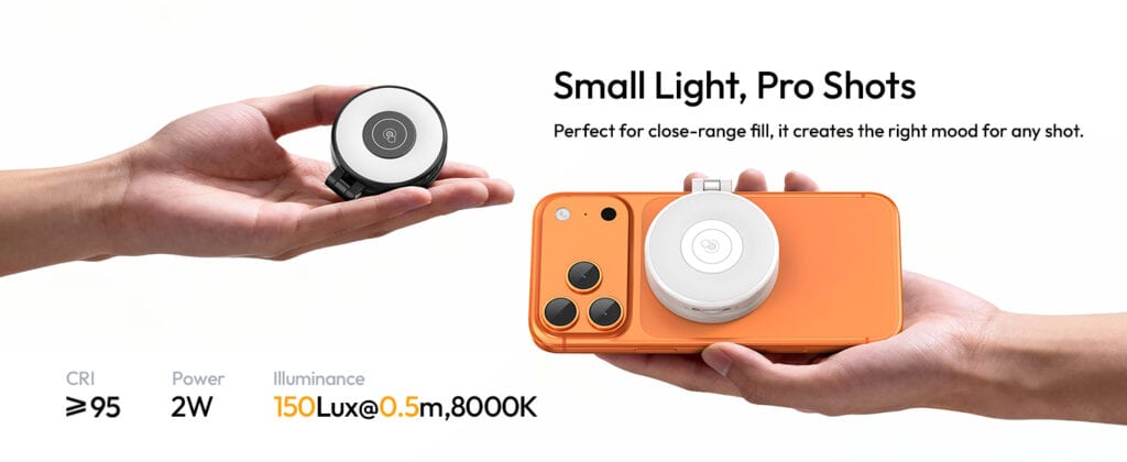 Ulanzi LM21 Type-C charging port built-in 500mAh battery