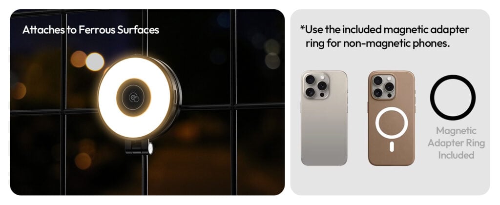 Ulanzi LM21 pass-through charging with power bank during live stream