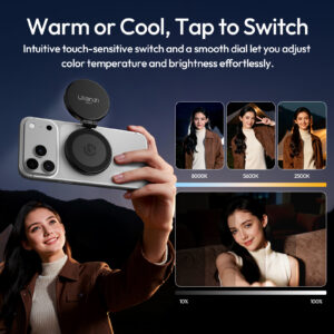 Ulanzi LM21 three colour temperatures 2500K 5600K 8000K