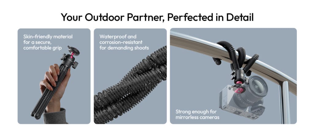 Ulanzi MT91 specifications folded extended weight packing