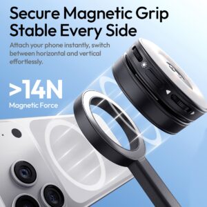 Ulanzi SK-21 magnetic phone mount attached smartphone