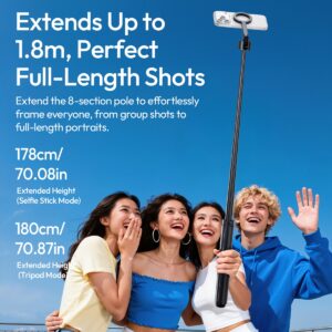 Ulanzi SK-21 extended 1.8m full height selfie stick mode
